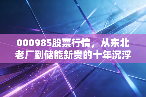 000985股票行情,从东北老厂到储能新贵的十年沉浮,普通散户要不要搭这趟车?