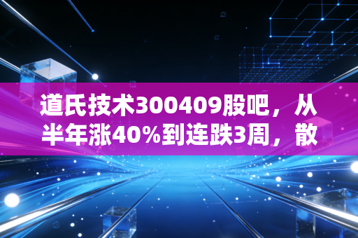 道氏技术300409股吧，从半年涨40%到连跌3周，散户是该抄底还是割肉？