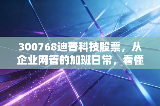 300768迪普科技股票，从企业网管的加班日常，看懂网安细分赛道的成长逻辑与投资风险