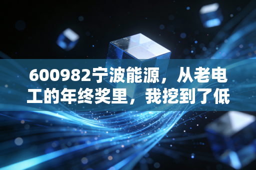 600982宁波能源，从老电工的年终奖里，我挖到了低估值新能源标的的隐藏逻辑