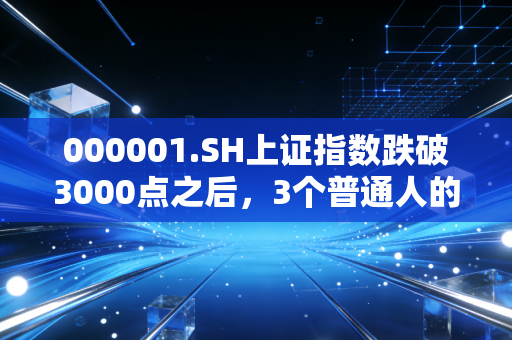 000001.SH上证指数跌破3000点之后,3个普通人的理财沉浮,和我对未来3年的市场判断
