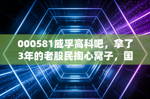 000581威孚高科吧，拿了3年的老股民掏心窝子，国企汽配龙头到底是价值洼地还是价值陷阱？