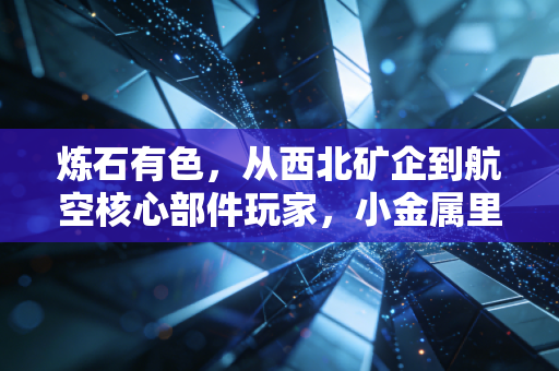 炼石有色，从西北矿企到航空核心部件玩家，小金属里藏着多少普通人没看见的国运红利？