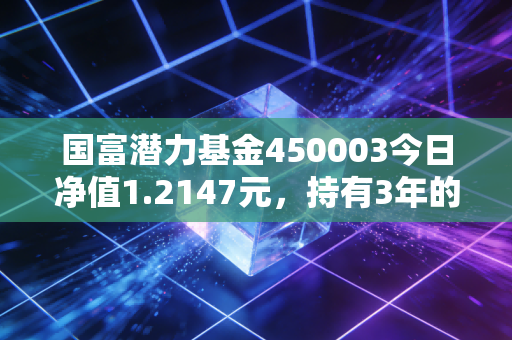 国富潜力基金450003今日净值1.2147元，持有3年的老基民跟你聊透主动基的赚亏逻辑