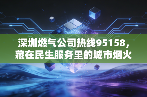 深圳燃气公司热线95158,藏在民生服务里的城市烟火气与生意经