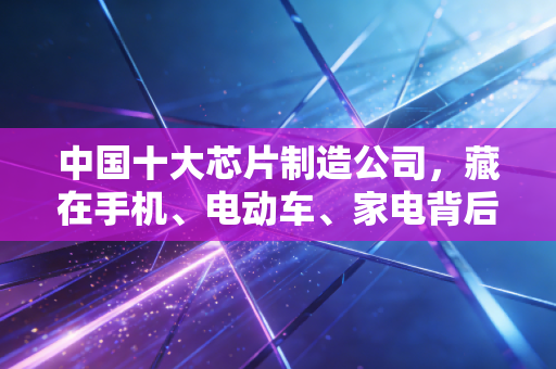中国十大芯片制造公司，藏在手机、电动车、家电背后的硬实力，真的让我们省钱了