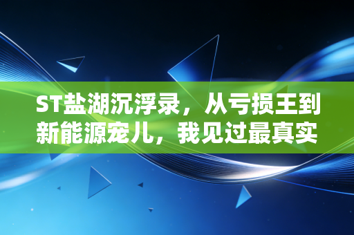 ST盐湖沉浮录，从亏损王到新能源宠儿，我见过最真实的A股造梦与打脸现场