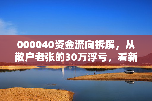 000040资金流向拆解,从散户老张的30万浮亏,看新能源赛道小票的择时逻辑