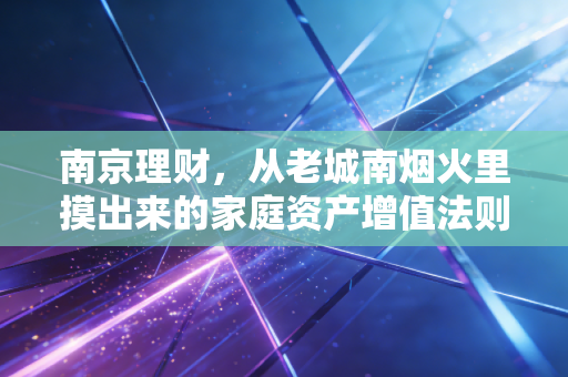 南京理财，从老城南烟火里摸出来的家庭资产增值法则
