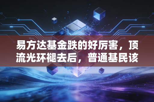 易方达基金跌的好厉害，顶流光环褪去后，普通基民该如何跳出买基就亏的怪圈？
