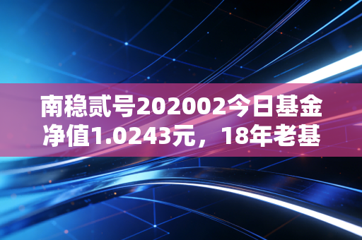南稳贰号202002今日基金净值1.0243元,18年老基的沉浮,藏着普通基民最该懂的投资逻辑