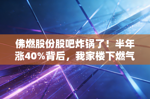 佛燃股份股吧炸锅了!半年涨40%背后,我家楼下燃气站的老板早就偷摸加仓了?