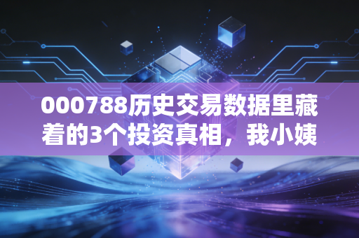 000788历史交易数据里藏着的3个投资真相,我小姨3年赚80万的秘密都在这了