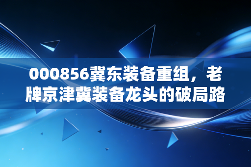 000856冀东装备重组，老牌京津冀装备龙头的破局路，是资本噱头还是业绩拐点？