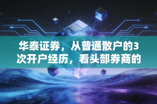 华泰证券，从普通散户的3次开户经历，看头部券商的烟火气到底是什么