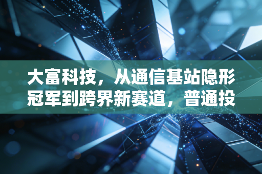 大富科技,从通信基站隐形冠军到跨界新赛道,普通投资者能不能押注这波技术溢出红利?