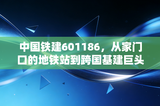 中国铁建601186，从家门口的地铁站到跨国基建巨头，藏在国之重器里的投资逻辑