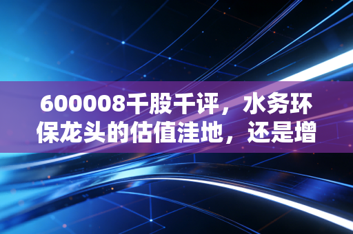 600008千股千评，水务环保龙头的估值洼地，还是增长天花板下的困局？