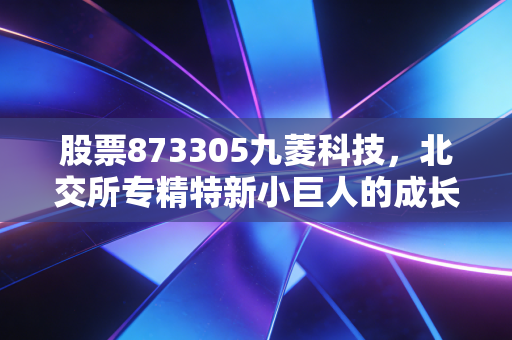 股票873305九菱科技,北交所专精特新小巨人的成长逻辑与普通人的投资入场参考