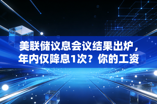 美联储议息会议结果出炉，年内仅降息1次？你的工资、房贷、理财已被悄悄影响