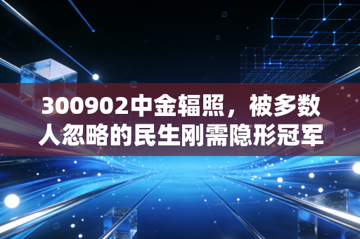 300902中金辐照,被多数人忽略的民生刚需隐形冠军,普通人的投资逻辑里为什么要留个位置给冷门细分龙头?