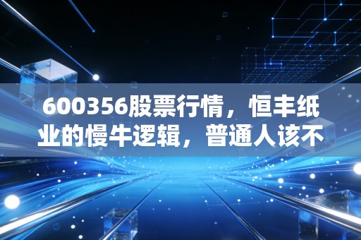 600356股票行情，恒丰纸业的慢牛逻辑，普通人该不该拿3万块闲钱搭个顺风车？
