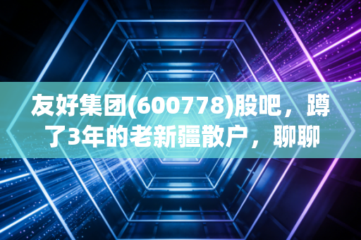 友好集团(600778)股吧，蹲了3年的老新疆散户，聊聊我眼里这只西北零售股的真实底色