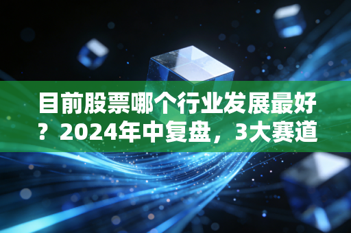 目前股票哪个行业发展最好？2024年中复盘，3大赛道跑出超额收益，普通人上车避坑指南