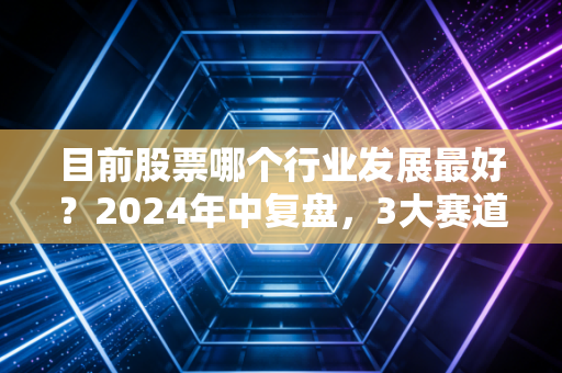 目前股票哪个行业发展最好？2024年中复盘，3大赛道跑出超额收益，普通人上车避坑指南