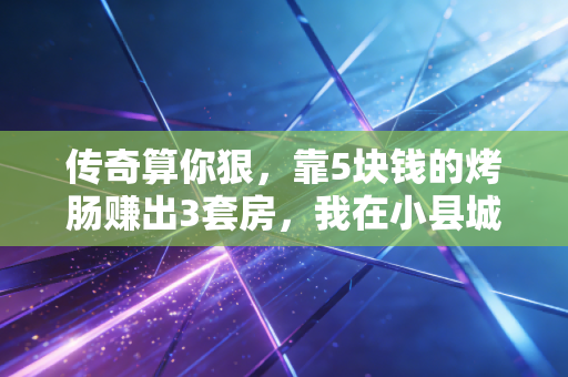 传奇算你狠，靠5块钱的烤肠赚出3套房，我在小县城看到了最接地气的财富逻辑