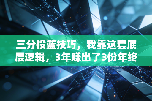 三分投篮技巧，我靠这套底层逻辑，3年赚出了3份年终奖