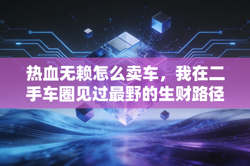 热血无赖怎么卖车，我在二手车圈见过最野的生财路径，和最痛的踩坑教训