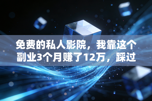 免费的私人影院，我靠这个副业3个月赚了12万，踩过的坑和可复制的玩法全说透