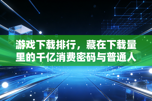 游戏下载排行，藏在下载量里的千亿消费密码与普通人的赚钱新机会