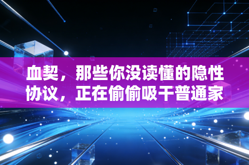 血契，那些你没读懂的隐性协议，正在偷偷吸干普通家庭的钱包