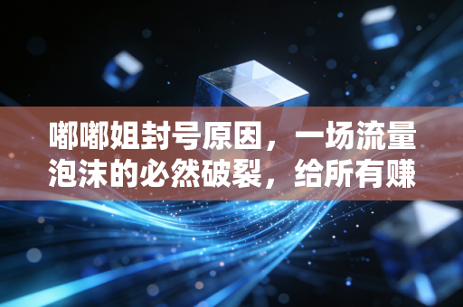 嘟嘟姐封号原因,一场流量泡沫的必然破裂,给所有赚快钱的从业者敲了警钟