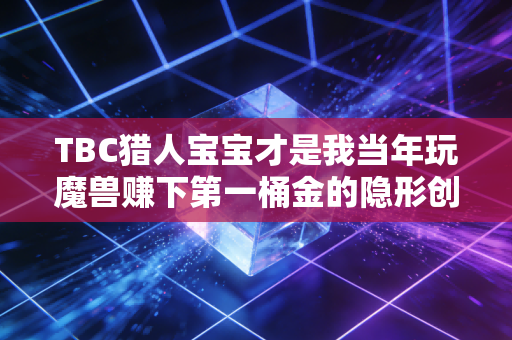 TBC猎人宝宝才是我当年玩魔兽赚下第一桶金的隐形创业合伙人
