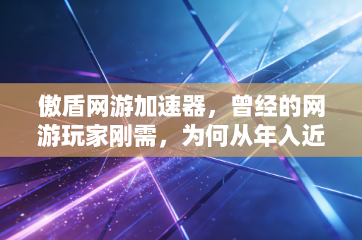 傲盾网游加速器，曾经的网游玩家刚需，为何从年入近亿走到销声匿迹？