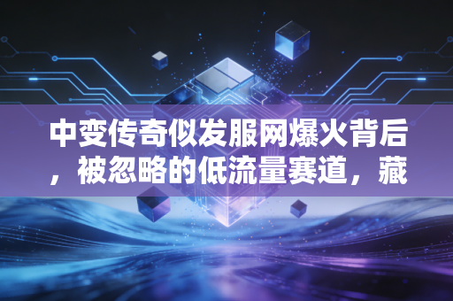 中变传奇似发服网爆火背后，被忽略的低流量赛道，藏着年入50万的普通人创业密码