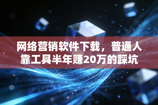 网络营销软件下载，普通人靠工具半年赚20万的踩坑指南和选品逻辑