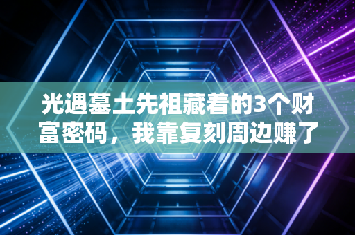 光遇墓土先祖藏着的3个财富密码，我靠复刻周边赚了8万，普通人也能抄作业