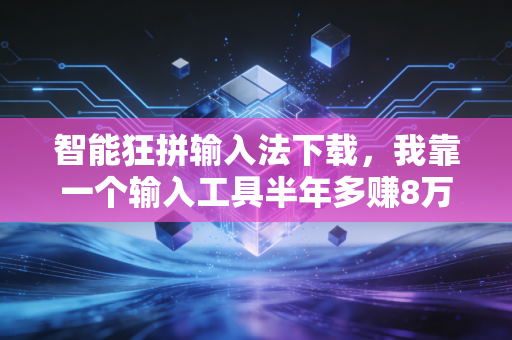 智能狂拼输入法下载，我靠一个输入工具半年多赚8万，普通人赚信息差的钱到底有多爽