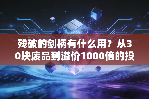 残破的剑柄有什么用？从30块废品到溢价1000倍的投资逻辑，普通人也能抄的冷门价值捡漏方法论