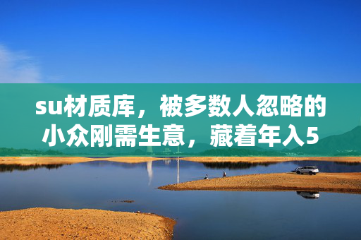 su材质库，被多数人忽略的小众刚需生意，藏着年入50万的低门槛创业机会