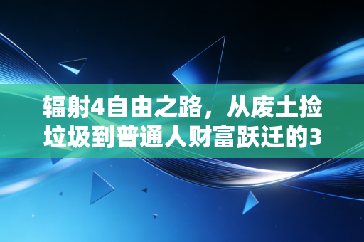 辐射4自由之路，从废土捡垃圾到普通人财富跃迁的3条底层逻辑