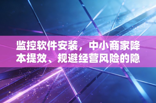 监控软件安装，中小商家降本提效、规避经营风险的隐形财务官
