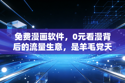 免费漫画软件，0元看漫背后的流量生意，是羊毛党天堂还是资本下的大棋局？