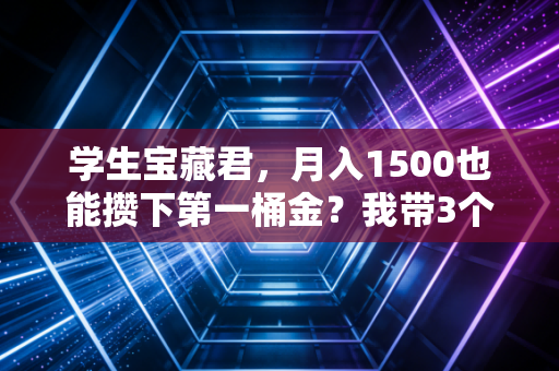 学生宝藏君,月入1500也能攒下第一桶金?我带3个室友实操1年,人人都拿了6000+收益