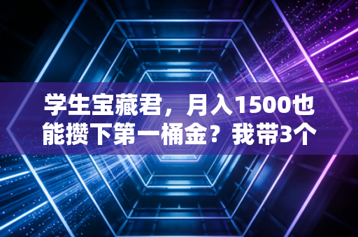 学生宝藏君,月入1500也能攒下第一桶金?我带3个室友实操1年,人人都拿了6000+收益