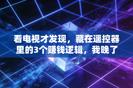 看电视才发现，藏在遥控器里的3个赚钱逻辑，我晚了10年才看懂